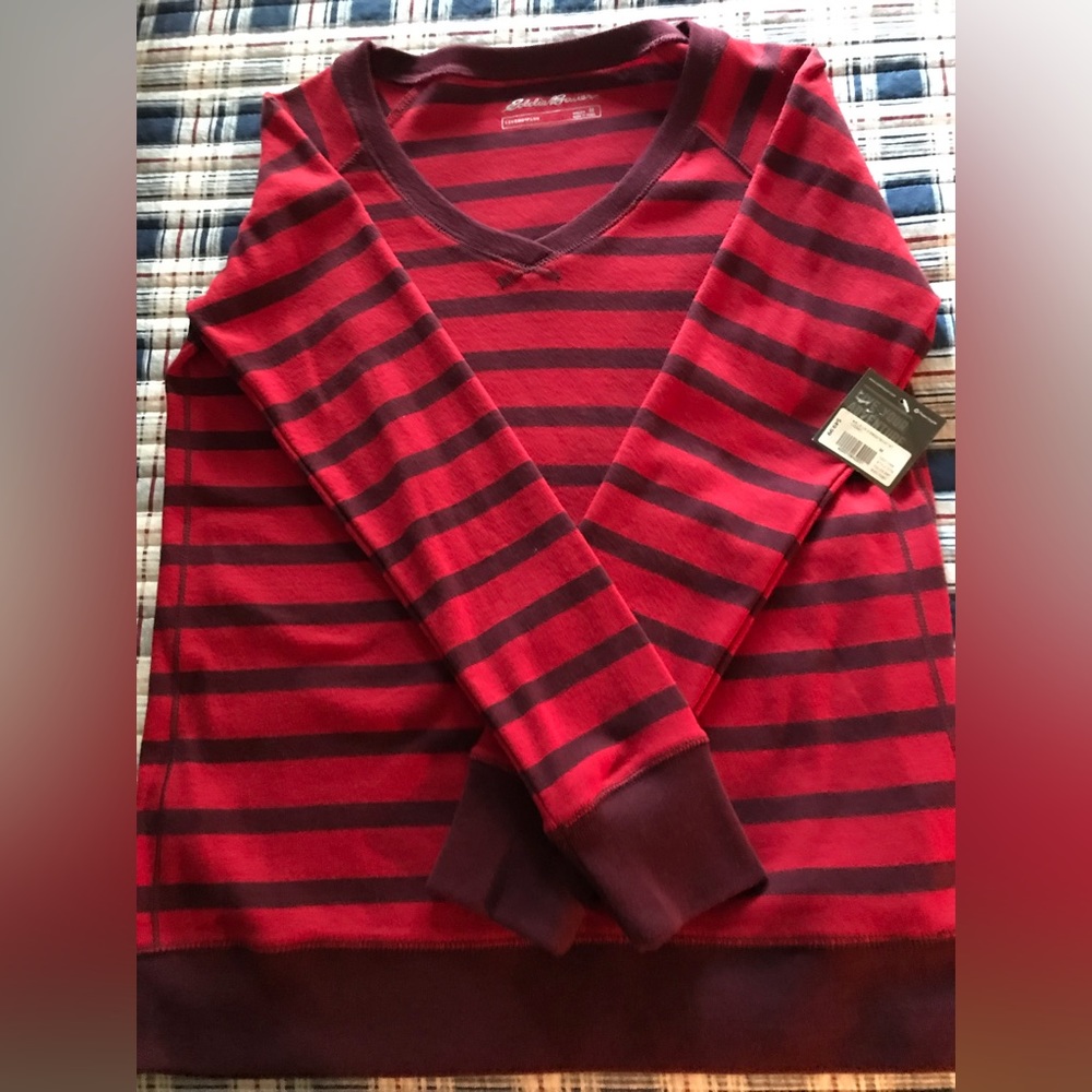NWT striped crew neck sweatshirt